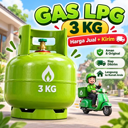 Isi Gas tabung 3 Kg + Kirim
